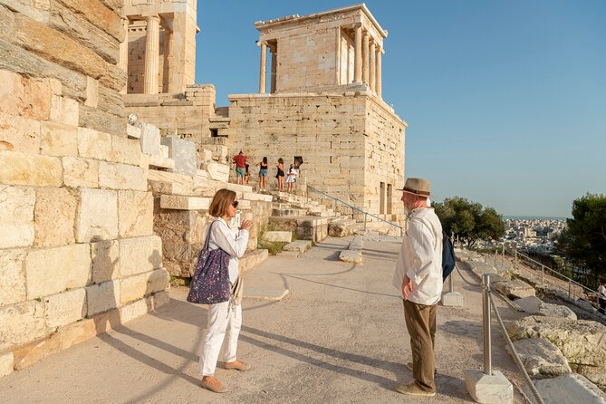 Acropolis and Acropolis Museum Private Tour with Licensed Expert - Looking down at the Odeon of Herodes Atticus