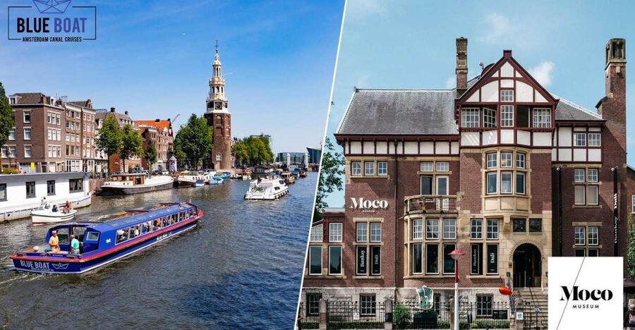 Amsterdam: Canal Cruise and Moco Museum Combined Ticket - Audio commentary and the pace of the ride