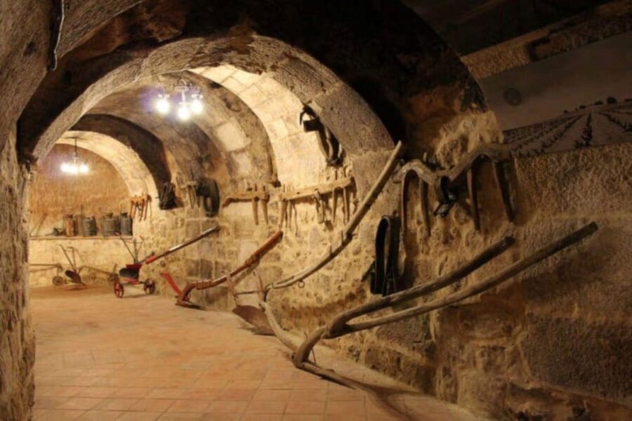 Aranda de Duero: Tour of Underground Cellar and Wine Museum - Old tools, bottles, and changing methods