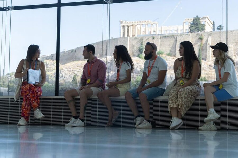 Athens: Acropolis and Acropolis Museum Premium Guided Tour - Reaching the Propylaea and the sacred hilltop