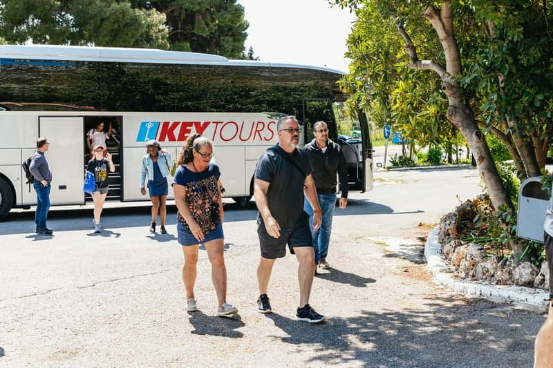 Athens: Mythology of Delphi, Museum and Arachova Guided Tour - Walking through the Delphi Archaeological Site