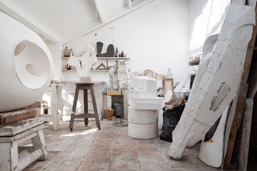 Barbara Hepworth Museum & Sculpture Garden: entry to site. - Seeing the studios and the working side of the property