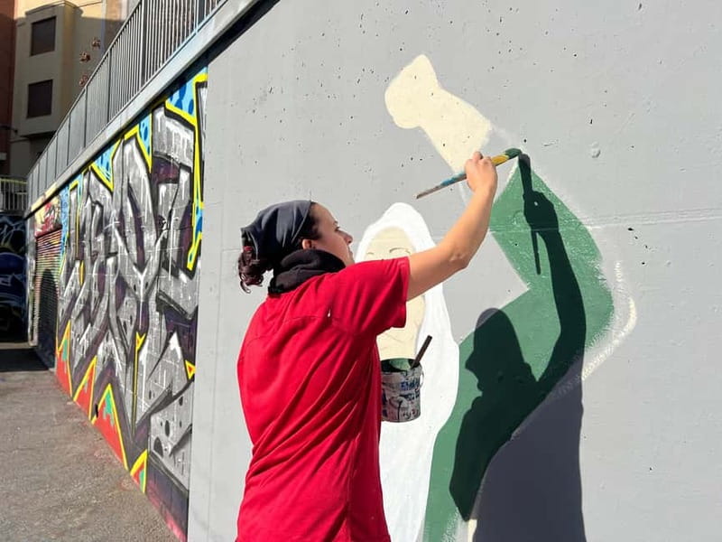 Barcelona: Street Art & Visit to Galleries Tour - Plaça de Castella and the city as a canvas