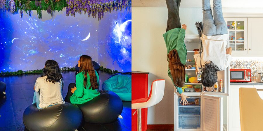 Big Fun Museum Barcelona – Interactive Fun Experience - The Upside Down House turns a home into a set