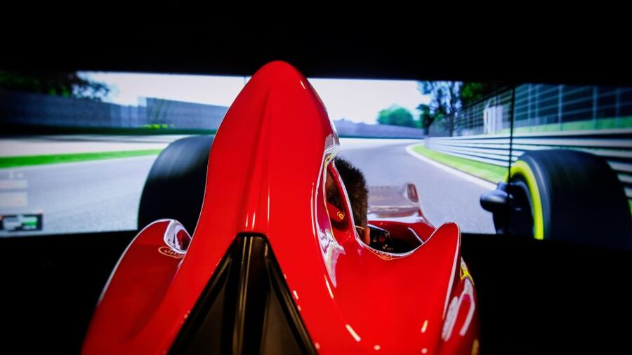 Bologna: Ferrari VIP Experience with Test Drive and Museum - The F1 simulator: useful, but height rules apply