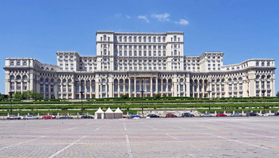 Bucharest : Ceaușescu Mansion , Parliament & Village Museum - Palace of Parliament: marble, scale, and political power