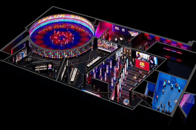 Camp Nou Immersive Tour F.C.Barcelona Museum: Open Date Ticket - Spotify Camp Nou Live: the visual centerpiece