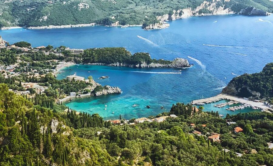 Corfu: Shore & Shared – Palaiokastritsa, Lakones, Kratsalo - The Monastery of Theotokos gives you the high view
