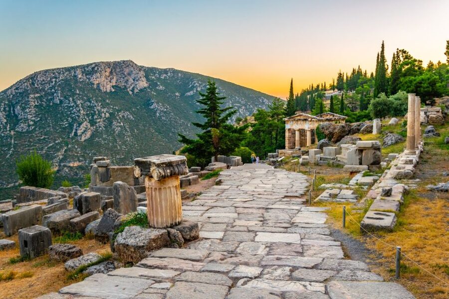 Delphi: Archaeological Site & Museum Ticket with Audio Tour - The Treasury of the Athenians and the Temple of Apollo