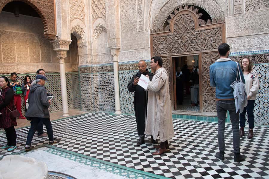 Fes: Bou Inania Madrasa, Museum, Tannery, Souk & Medina Tour - Pace, group size, and guide quality