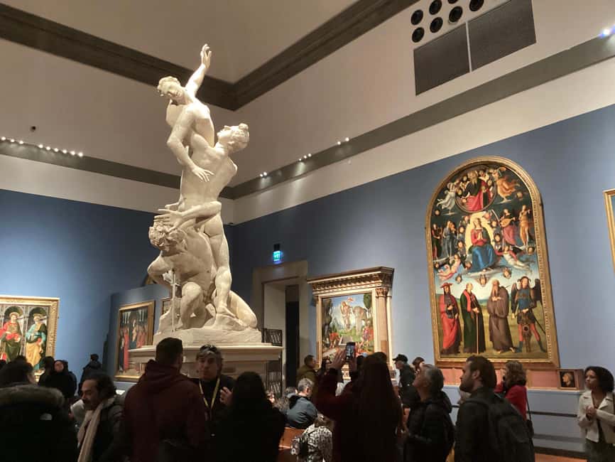 Florence: Accademia and Uffizi Galleries Guided Tour - Small Group, Headsets, and Walking Demands