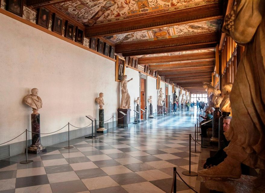 Florence: Skip-the-Line Tour of Uffizi & Accademia Galleries - The Uffizi Terrace and the end of the guided visit