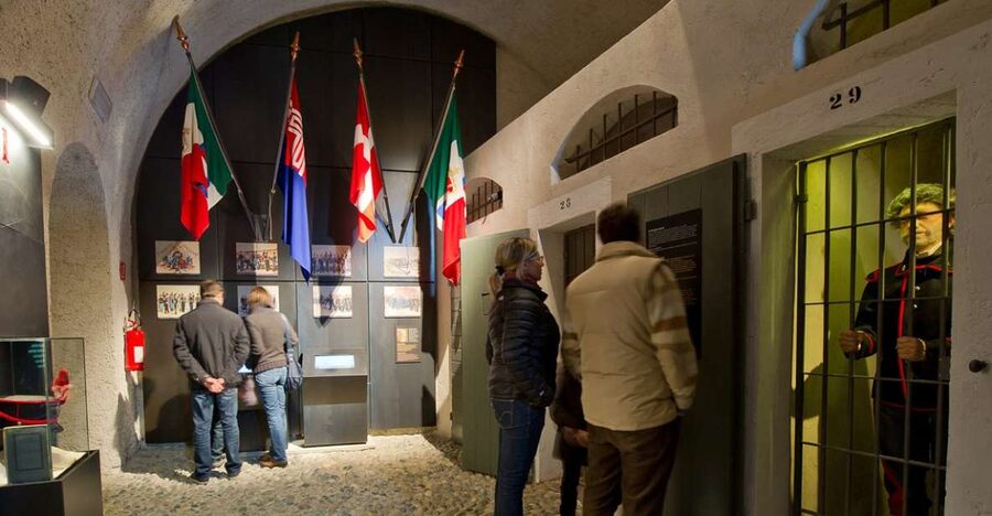 Fortress: Prisons, Museum of Fortifications and Alps Museum - Riding the panoramic lifts through the fortress