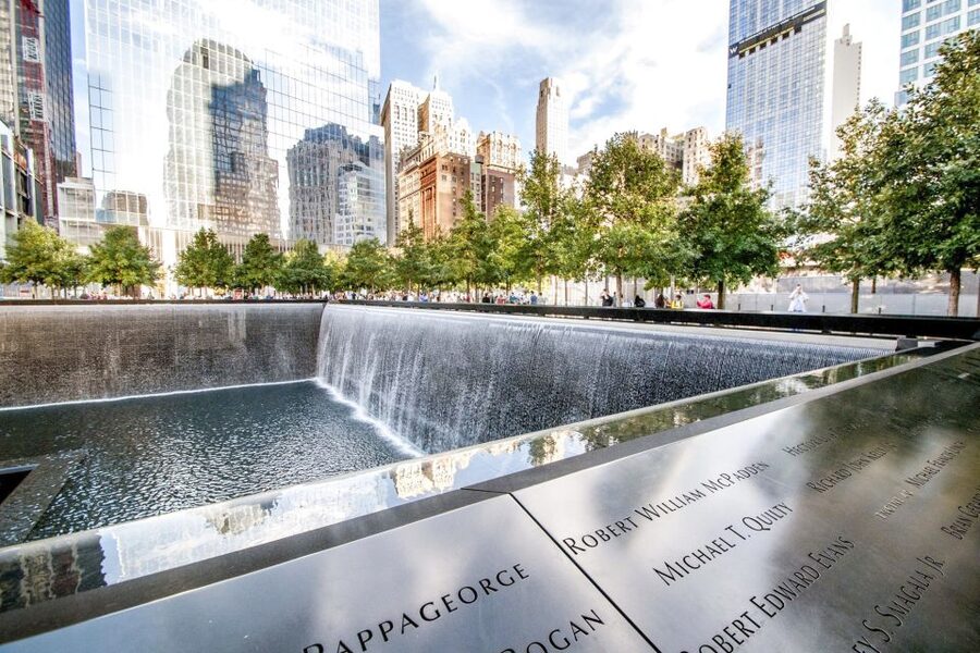 Ground Zero 9/11 Memorial Tour & Optional 9/11 Museum Ticket - The two Memorial pools and the names around them