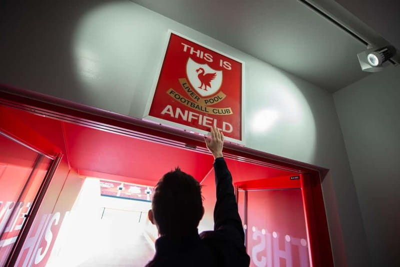 Liverpool: Liverpool Football Club Museum and Stadium Tour - The This Is Anfield sign and player’s tunnel