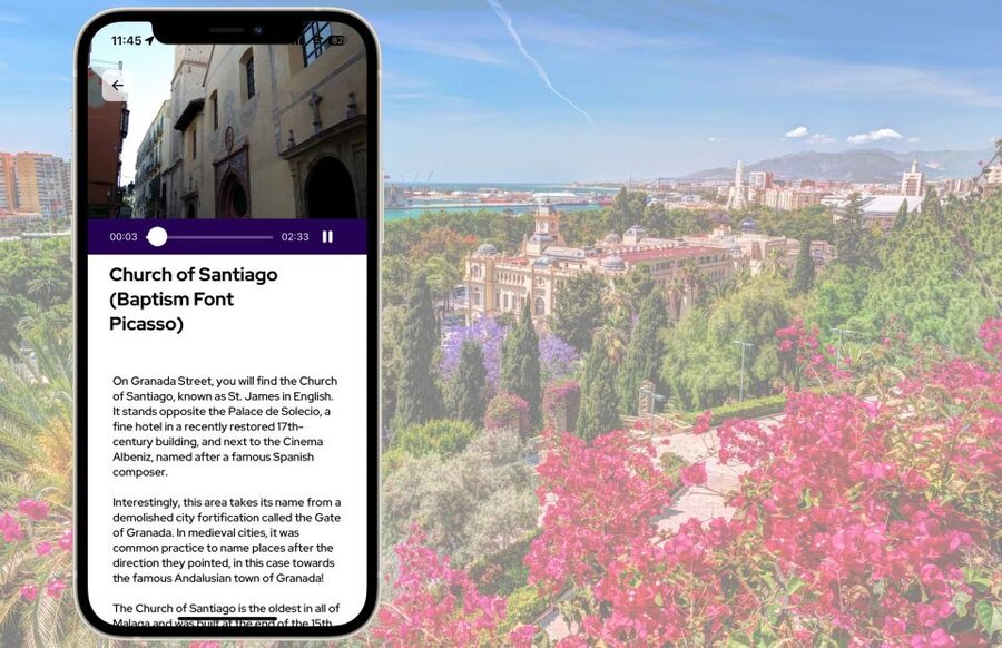 Málaga: Picasso Birthplace Museum Ticket & City Audio Guide - Following Picasso to Santiago Church
