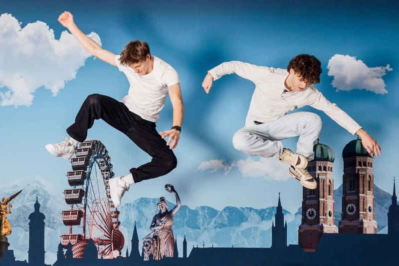 Munich: Magic Bavaria - Museum of Fun, Selfies and Illusions - Balancing above Marienplatz