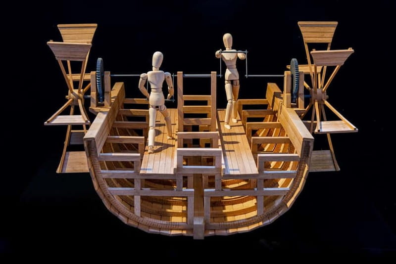 Museum of Leonardo da Vinci's working machines - Anatomy and paintings add a human side