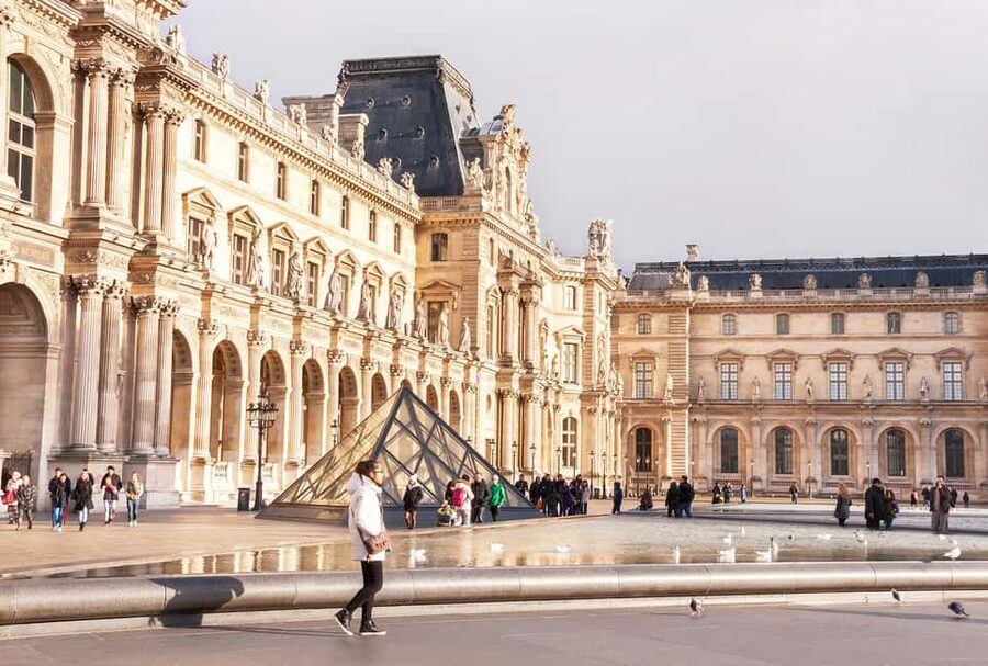 Paris: Louvre Museum Entry Ticket and Garden Walking Tour - The Pyramid and Cour Napoléon