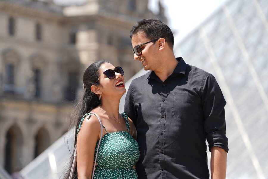 Paris: Private Photoshoot Outside the Louvre Museum - Meeting at the Louis XIV statue