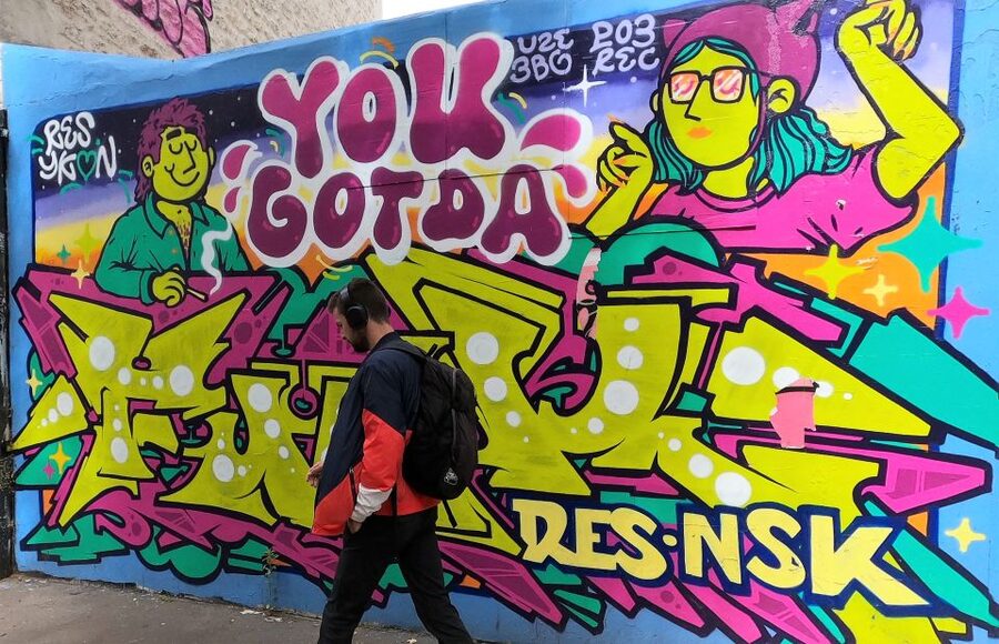Paris: Street Art Open-Air Museum Bike Tour - A coffee break inside Station F