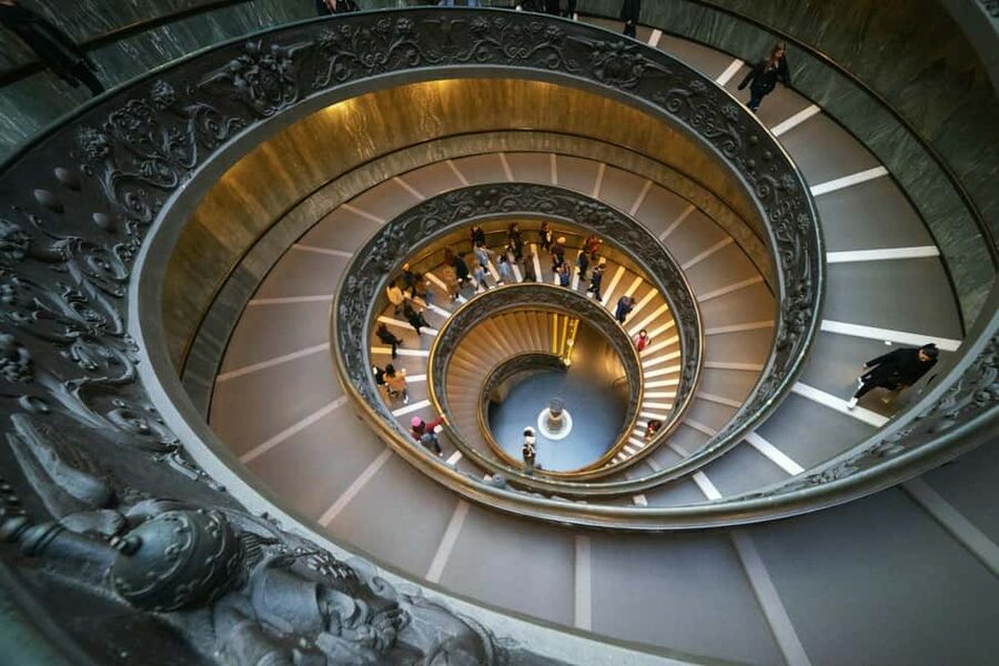 Rome: Entry Tickets to the Vatican Museum and Sistine Chapel - The Belvedere Courtyard and first look inside