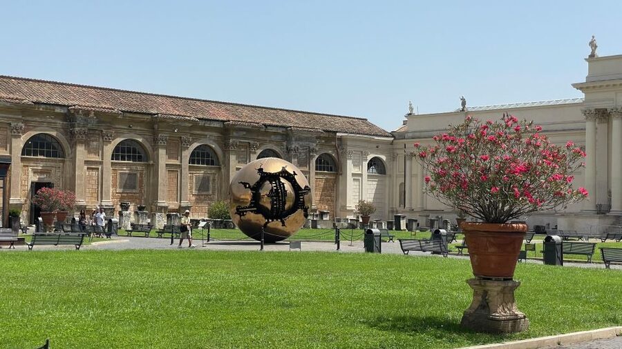 Rome: Excursion to the Vatican Museums - Woven wall hangings and ancient lighting