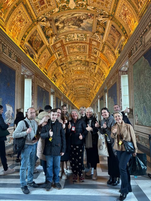 Rome: Excursion to the Vatican Museums - A painted map of the old world