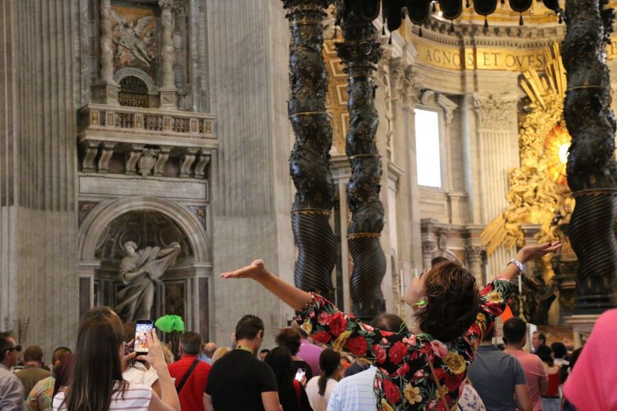 Rome: Vatican Museums & St. Peter's Basilica with Dome Climb - St. Peter’s Square and the first look at the basilica