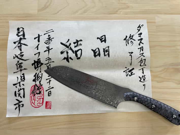Seki: Samurai Knife Making Experience at the Knife Museum - At G. Sakai, the knife takes shape