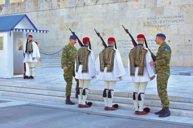 The Acropolis, Athens Walking City Tour and Acropolis Museum - Starting at Syntagma Square with the Evzones