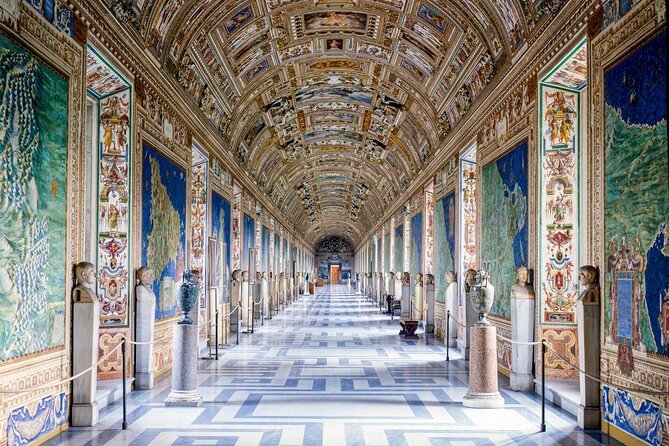 Vatican Museums and Sistine Chapel Fast-Track Tour - The Gallery of Maps and historic wall art