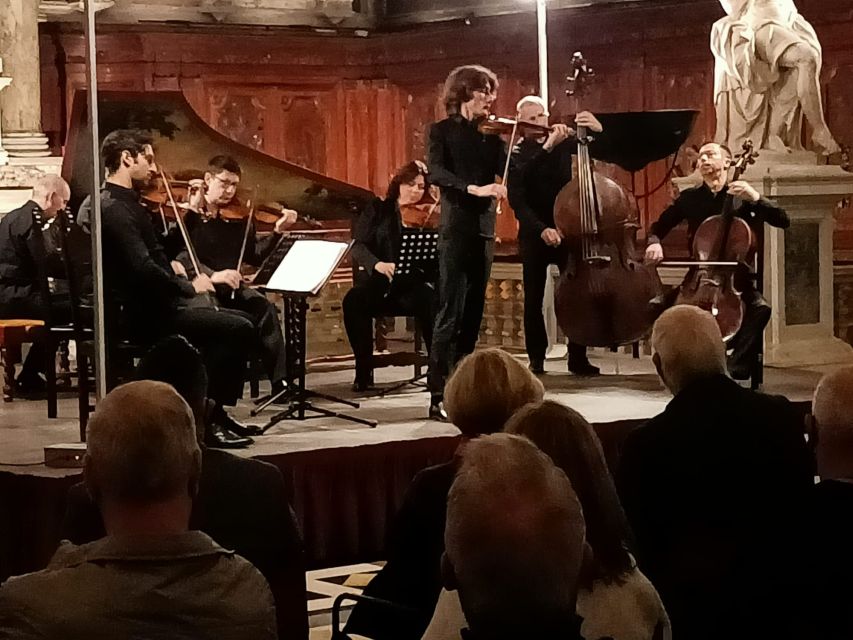 Venice: Vivaldi's Four Seasons Concert & Music Museum Visit - San Vidal Church and the practical concert setup